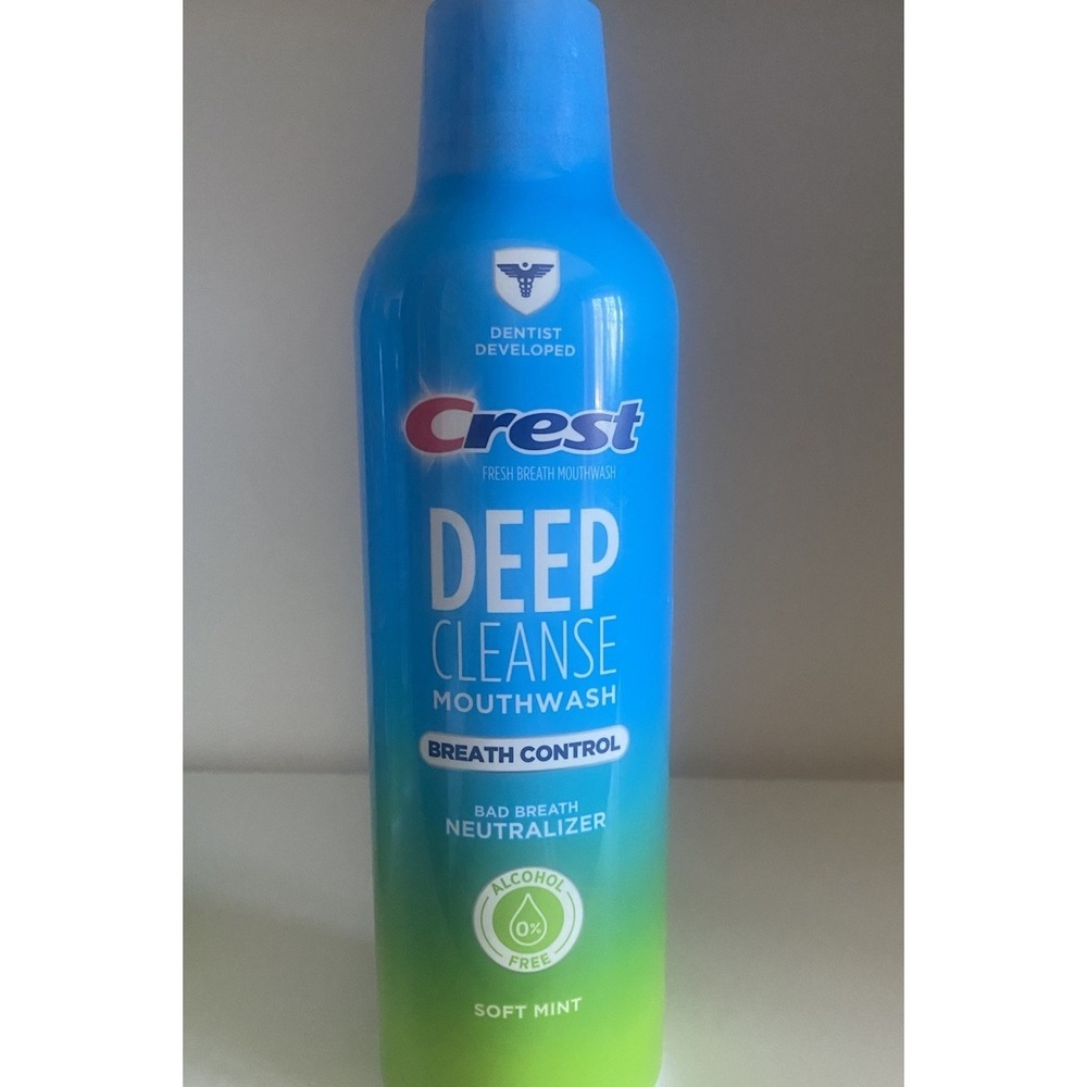 4 PACK--CREST DEEP CLEANSE Mouthwash SOFT MINT 16oz Breath Control NEW - Picture 2 of 5